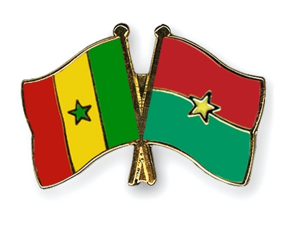 Fahnen Pins Senegal Burkina-Faso