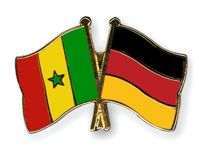 Fahnen Pins Senegal Deutschland