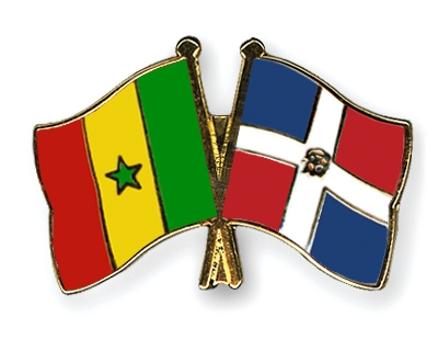 Fahnen Pins Senegal Dominikanische-Republik