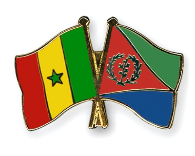 Fahnen Pins Senegal Eritrea