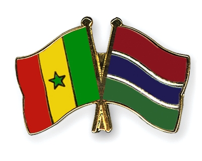 Fahnen Pins Senegal Gambia