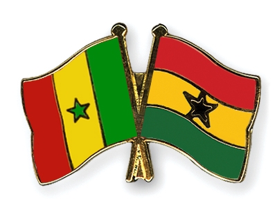 Fahnen Pins Senegal Ghana