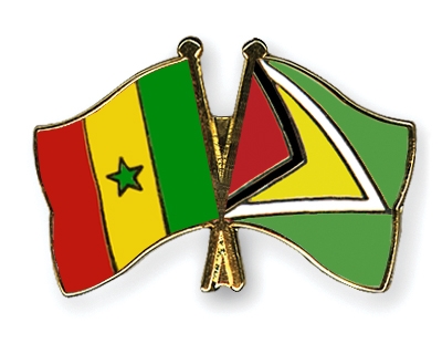 Fahnen Pins Senegal Guyana