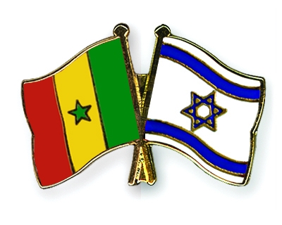Fahnen Pins Senegal Israel