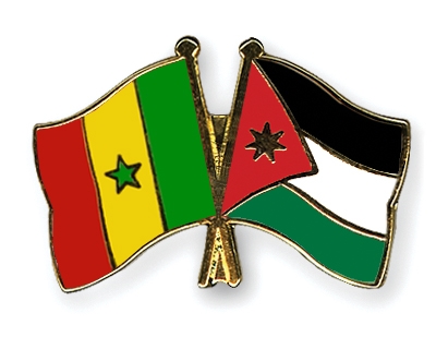 Fahnen Pins Senegal Jordanien