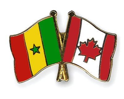 Fahnen Pins Senegal Kanada