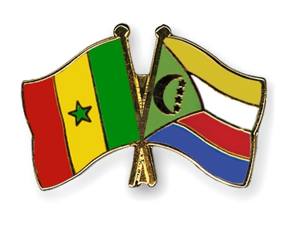Fahnen Pins Senegal Komoren