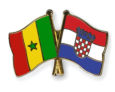 Fahnen Pins Senegal Kroatien