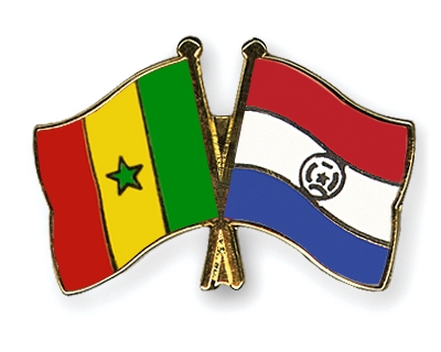Fahnen Pins Senegal Paraguay