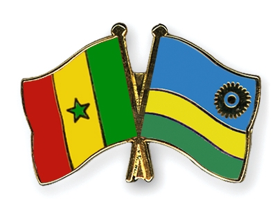 Fahnen Pins Senegal Ruanda