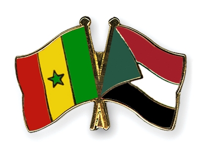 Fahnen Pins Senegal Sudan
