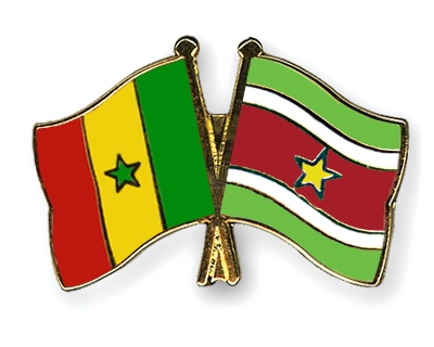 Fahnen Pins Senegal Surinam