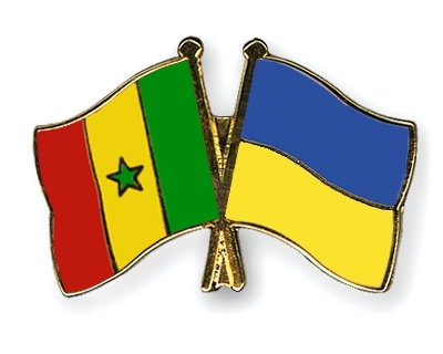Fahnen Pins Senegal Ukraine