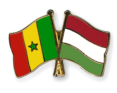 Fahnen Pins Senegal Ungarn