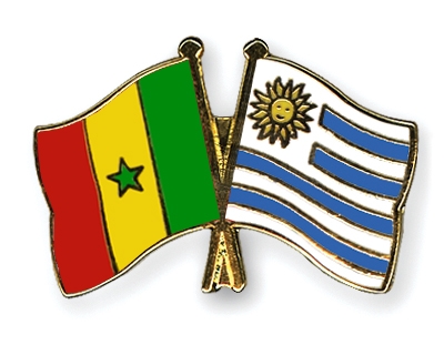 Fahnen Pins Senegal Uruguay