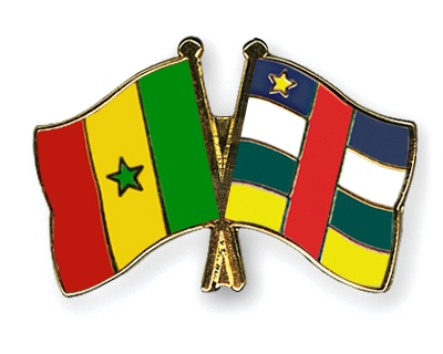 Fahnen Pins Senegal Zentralafrikanische-Republik