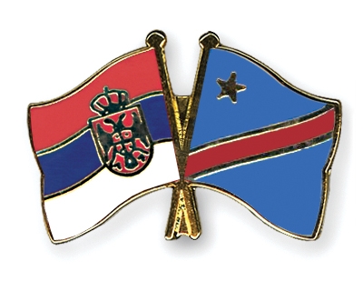 Fahnen Pins Serbien Kongo-Demokratische-Republik