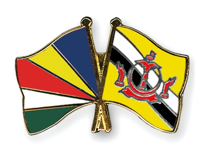 Fahnen Pins Seychellen Brunei-Darussalam