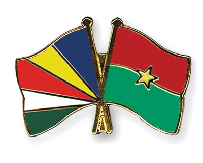 Fahnen Pins Seychellen Burkina-Faso