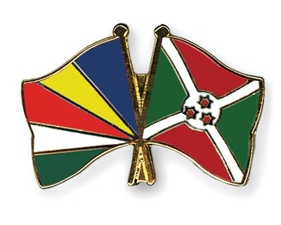 Fahnen Pins Seychellen Burundi