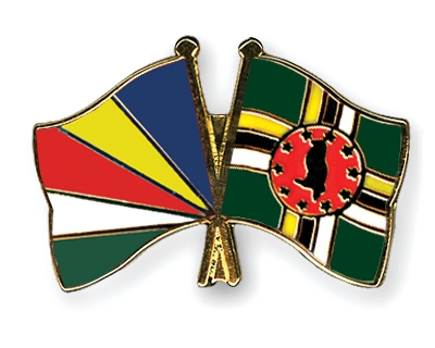 Fahnen Pins Seychellen Dominica