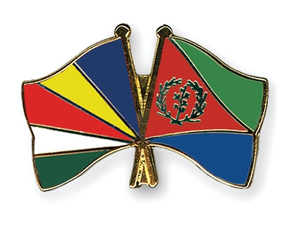 Fahnen Pins Seychellen Eritrea