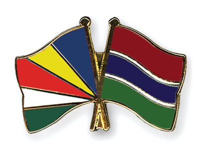 Fahnen Pins Seychellen Gambia