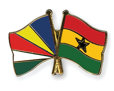 Fahnen Pins Seychellen Ghana