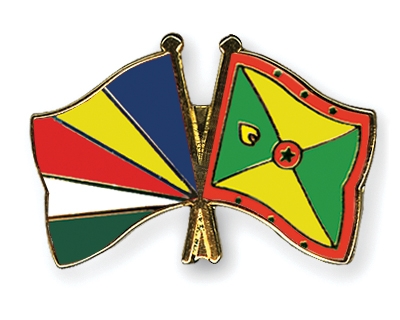 Fahnen Pins Seychellen Grenada