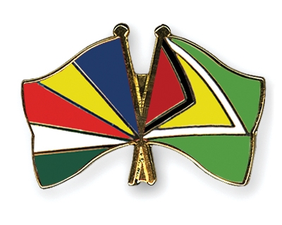 Fahnen Pins Seychellen Guyana