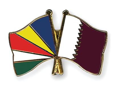 Fahnen Pins Seychellen Katar