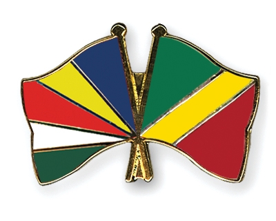 Fahnen Pins Seychellen Kongo-Republik
