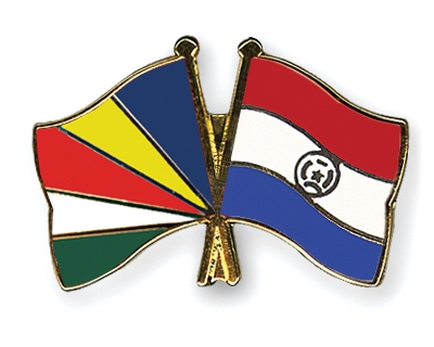 Fahnen Pins Seychellen Paraguay