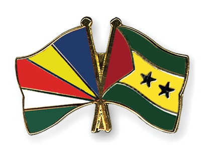 Fahnen Pins Seychellen Sao-Tome-und-Principe