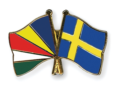 Fahnen Pins Seychellen Schweden