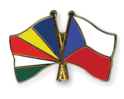 Fahnen Pins Seychellen Tschechische-Republik