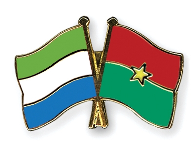 Fahnen Pins Sierra-Leone Burkina-Faso