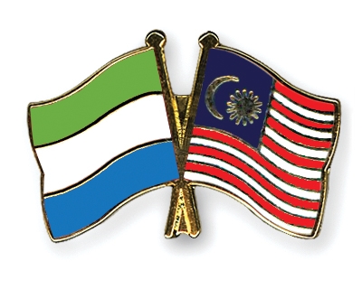 Fahnen Pins Sierra-Leone Malaysia