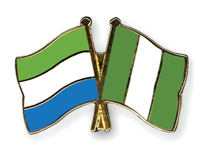 Fahnen Pins Sierra-Leone Nigeria