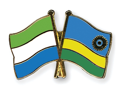 Fahnen Pins Sierra-Leone Ruanda