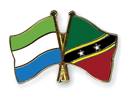 Fahnen Pins Sierra-Leone St-Kitts-und-Nevis