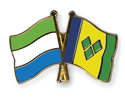 Fahnen Pins Sierra-Leone St-Vincent-und-die-Grenadinen