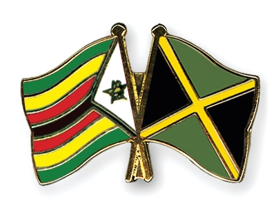 Fahnen Pins Simbabwe Jamaika