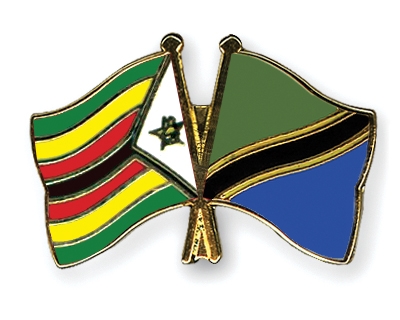 Fahnen Pins Simbabwe Tansania
