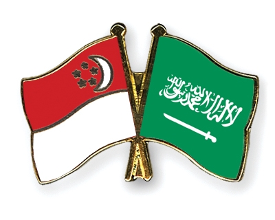 Fahnen Pins Singapur Saudi-Arabien