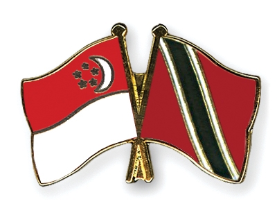 Fahnen Pins Singapur Trinidad-und-Tobago