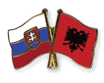 Fahnen Pins Slowakei Albanien