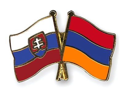 Fahnen Pins Slowakei Armenien