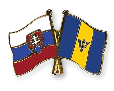 Fahnen Pins Slowakei Barbados