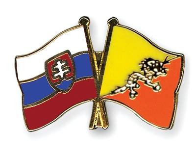 Fahnen Pins Slowakei Bhutan